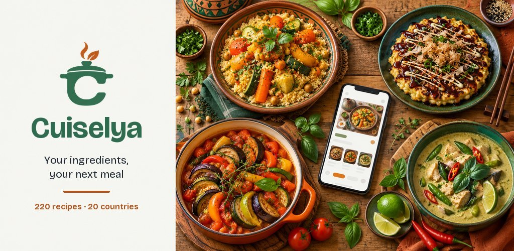 World dishes and the Cuiselya app